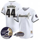 Men's Yordan Álvarez #44 Astros 1999 Astrodome Patch White Vapor Limited Baseball Jersey