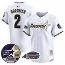 Men's Alex Bregman #2 Astros 1999 Astrodome Patch White Vapor Limited Baseball Jersey