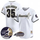 Men's Justin Verlander #35 Astros 1999 Astrodome Patch  White Vapor Limited Baseball Jersey