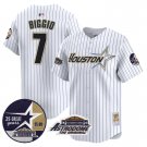 Men's Craig Biggio #7 Astros 1999 Astrodome Patch Pinstripe Vapor Limited Baseball Jersey