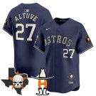 Men's José Altuve #27 Houston Astros Halloween Navy Vapor Premier Limited Baseball Jersey