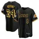 Men's Kobe Bryant #24 Los Angeles Lakers Black Mamba Stitched Baseball Jersey