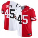 Men's Archie Griffin #45 Ohio State Buckeyes Split V2 Vapor Limited Stitched Football Jersey