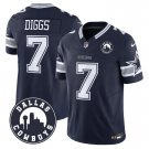 Men's Trevon Diggs #7 Dallas Cowboys Dallas City Patch Navy Vapor Limited Stitched Football Jersey