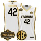 Men's Florida Gators 2025 #13 Joakim Noah White Gold Swingman Player Jersey
