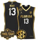Men's Florida Gators 2025 #13 Joakim Noah Black Gold Swingman Player Jersey