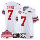 Men's C J Stroud #7 Ohio State Buckeyes 2025 White Vapor Limited Stitched Football Jersey