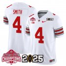 Men's Jeremiah Smith #4 Ohio State Buckeyes 2025 White Vapor Limited Stitched Football Jersey
