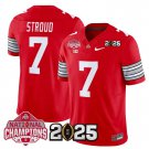 Men's C J Stroud #7 Ohio State Buckeyes 2025 Red Vapor Limited Stitched Football Jersey