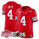 Men's Jeremiah Smith #4 Ohio State Buckeyes 2025 Red Vapor Limited Stitched Football Jersey
