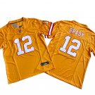 Men's Tom Brady #12 Tampa Bay Buccaneers Orange Vapor F.U.S.E. Limited Stitched Football Jersey