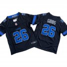 Men's Jahmyr Gibbs #26 Detroit Lions Black Alternate Vapor Limited Stitched Football Jersey