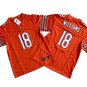 Men's Caleb Williams #18 Chicago Bears Orange Vapor F.U.S.E. Limited Stitched Football Jersey