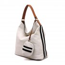 Side Stripe 2-in-1 Shoulder Bag Grey