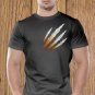 Claw Marks T-shirt, White Scratches T-shirt, Wolverine, Animal Scratches, Torn T-shirt