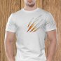 Claw Marks T-shirt, White Scratches T-shirt, Wolverine, Animal Scratches, Torn T-shirt