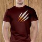 Claw Marks T-shirt, White Scratches T-shirt, Wolverine, Animal Scratches, Torn T-shirt