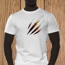 Claw Marks T-shirt, Black Scratches T-shirt, Wolverine, Animal Scratches, Torn T-shirt