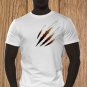Claw Marks T-shirt, Black Scratches T-shirt, Wolverine, Animal Scratches, Torn T-shirt