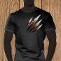 Claw Marks T-shirt, Black Scratches T-shirt, Wolverine, Animal Scratches, Torn T-shirt