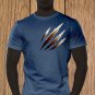 Claw Marks T-shirt, Black Scratches T-shirt, Wolverine, Animal Scratches, Torn T-shirt