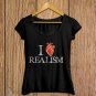 Love Realism T-shirt, Heart, Sarcasm, Funny (a)