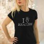 Love Realism T-shirt, Heart, Sarcasm, Funny (b)