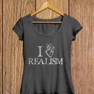 Love Realism T-shirt, Heart, Sarcasm, Funny (b)