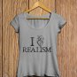 Love Realism T-shirt, Heart, Sarcasm, Funny (b)