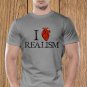 Love Realism T-shirt, Heart, Sarcasm, Funny (d)