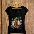 Pineapple T-shirt, Stand Tall, Crown, Sweet, Inside, Watercolor Splashes T-shirt