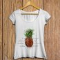 Pineapple T-shirt, Stand Tall, Crown, Sweet, Inside, Watercolor Splashes T-shirt