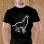 Wolf T-shirt, Wild T-shirt, Werewolf T-shirt, Night, Dark (a)