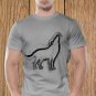 Wolf T-shirt, Wild T-shirt, Werewolf T-shirt, Night, Dark (a)