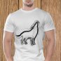 Wolf T-shirt, Wild T-shirt, Werewolf T-shirt, Night, Dark (a)