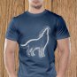 Wolf T-shirt, Wild T-shirt, Werewolf T-shirt, Night, Dark (a)