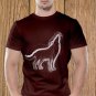 Wolf T-shirt, Wild T-shirt, Werewolf T-shirt, Night, Dark (a)