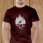 Wolf T-shirt, Wild T-shirt, Cliff T-shirt, Nature T-shirt, Night, Dark T-shirt (b)
