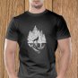 Wolf T-shirt, Wild T-shirt, Cliff T-shirt, Nature T-shirt, Night, Dark T-shirt (b)