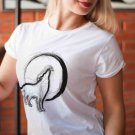 Wolf T-shirt, Full Moon T-shirt, Werewolf T-shirt, Night, Dark (b)