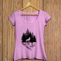 Wolf T-shirt, Wild T-shirt, Cliff T-shirt, Nature T-shirt, Night, Dark T-shirt (c)