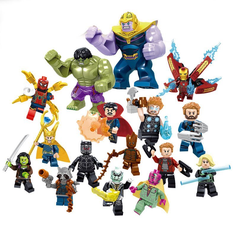16pcs Infinity War Super Hero Thanos Hulk Ironman Loki Minifigures