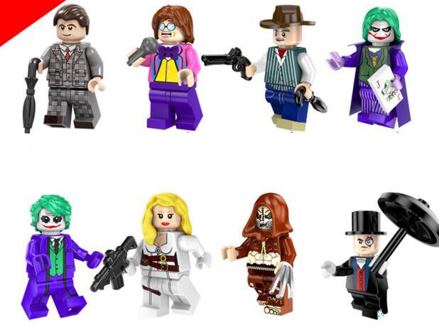 DC Batman Characters Scarecrow Penguin Clow Men Minifigures Compatible Lego
