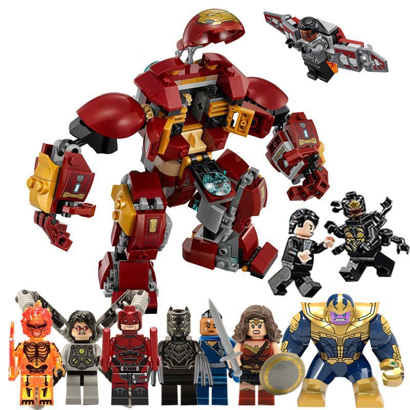 Avengers Infinit War Ironman Minifigure Transformer Compatible Lego Thanos Hulk Minifigures