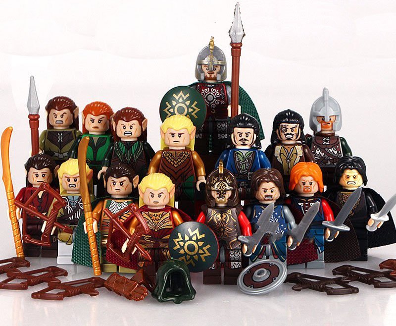 Terill Elf Prince Captain Guard Mirkwood Elrond Lord of the Rings Lego Minifigures Fit