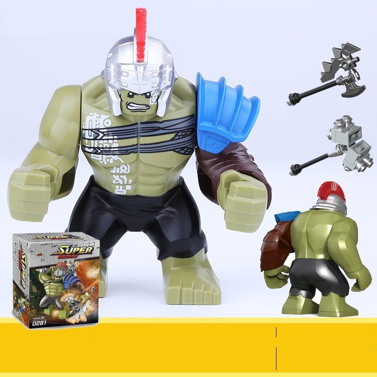 Custom Incredible HULK Thor Ragnarok Big Figure Compatible Lego