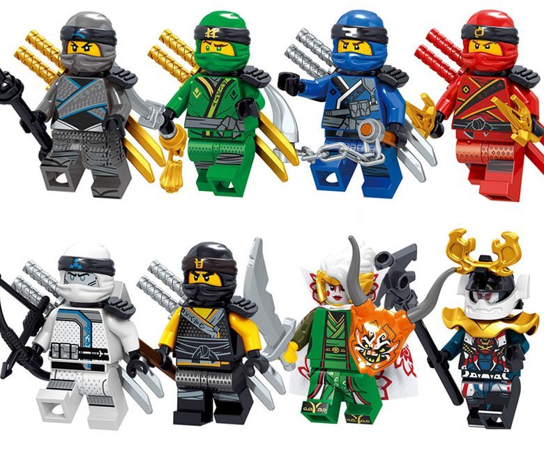 Custom Zane Jay Kai Cole Minifigures Lego Ninjago Fit Building Toy