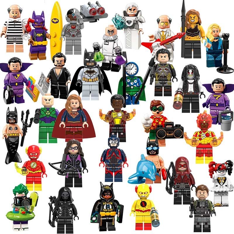 Dc Comics Super Hero Minifigures Lego Batman Movie Compatible Toy