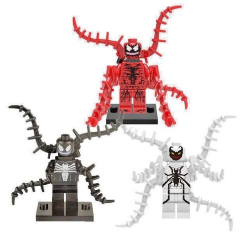 Symbiote Venom Anti Venom Minifigures Lego Super Hero Compatible