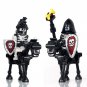 2pcs Black Skull Calvary Knights Lego Princess Guards Compatible